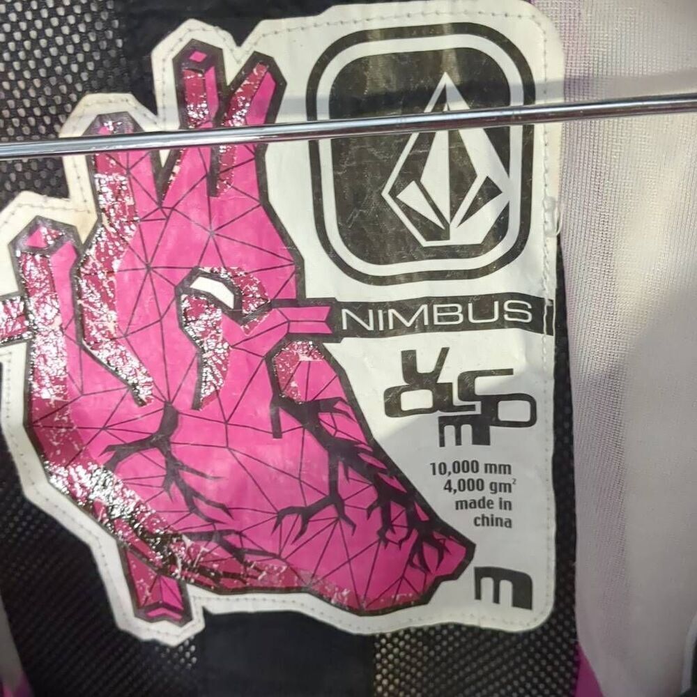 Volcom Nimbus Red Cream Colorblock Ski Snowboard … - image 5